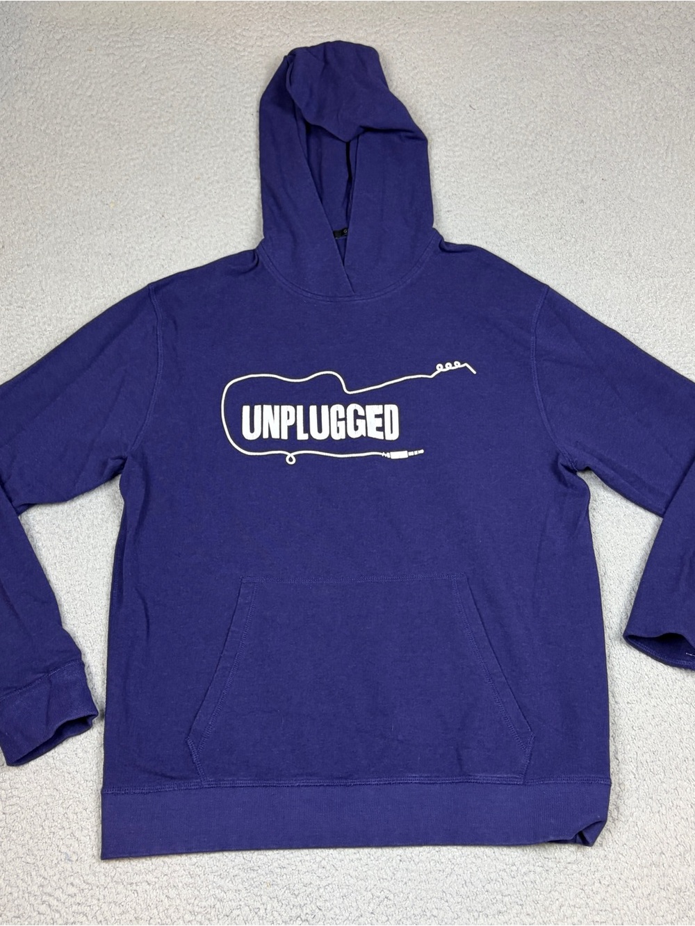 Greyson Golf Hoodie Men’s Medium Blue Unplugged Graphic Sweatshirt